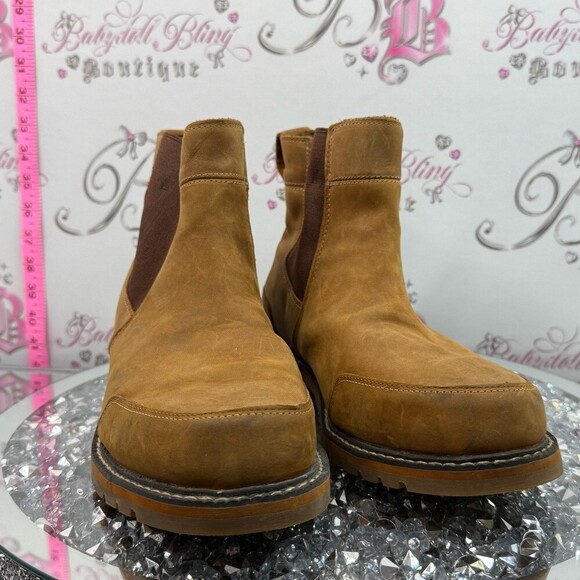 Timberland Tan Nubuck Chelsea Boots with Brown Elastic men’s boots leather main image 4